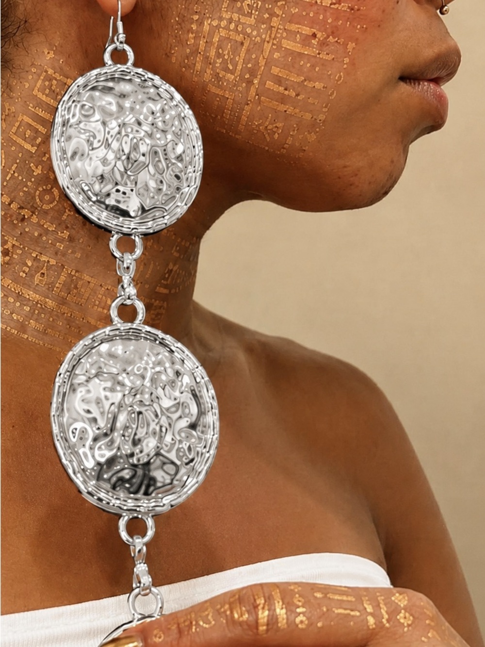 Silver  Drop Earrings - Women Jewelry